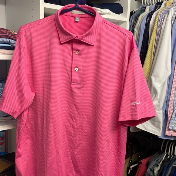 Medalist Golf Club Peter Millar Shirt Size Medium Pink - Picture 1 of 3
